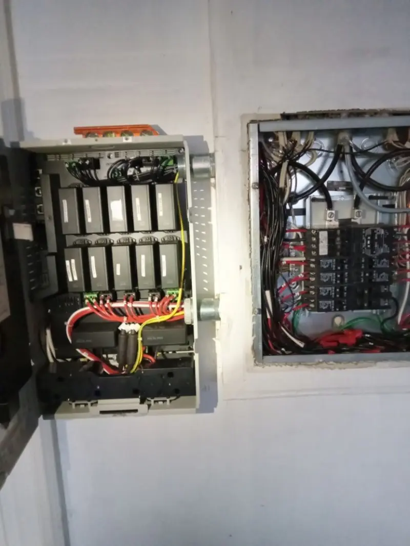 Electrical panel upgrade completed for Security Camera Wiring in Gladstone